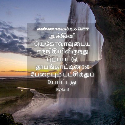 Picture 04 - எண்ணாகமம் 16:35 TAMIRV - அக்கினி - Bible Verse Picture