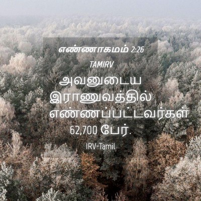 Picture 04 - எண்ணாகமம் 2:26 TAMIRV - அவனுடைய - Bible Verse Picture