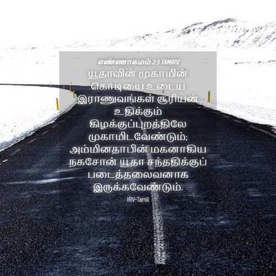 Picture 04 - எண்ணாகமம் 2:3 TAMIRV - யூதாவின் முகாமின் - Bible Verse Picture
