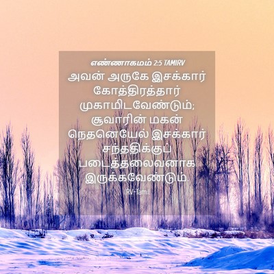 Picture 04 - எண்ணாகமம் 2:5 TAMIRV - அவன் அருகே - Bible Verse Picture