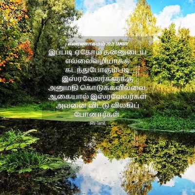 Picture 04 - எண்ணாகமம் 20:21 TAMIRV - இப்படி ஏதோம் - Bible Verse Picture