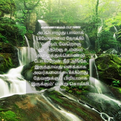 Picture 04 - எண்ணாகமம் 23:27 TAMIRV - அப்பொழுது பாலாக் - Bible Verse Picture
