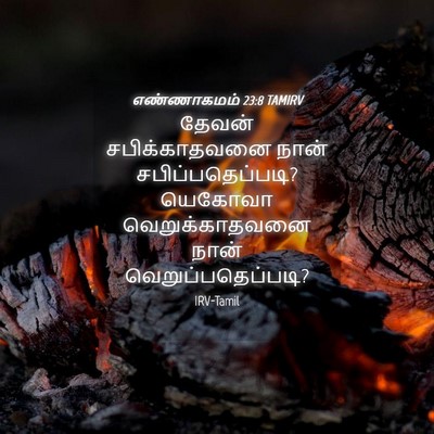 Picture 04 - எண்ணாகமம் 23:8 TAMIRV - தேவன் சபிக்காதவனை - Bible Verse Picture