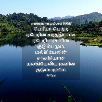 Picture 04 - எண்ணாகமம் 26:45 TAMIRV - பெரீயா பெற்ற - Bible Verse Picture