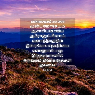 Picture 04 - எண்ணாகமம் 26:64 TAMIRV - முன்பு மோசேயும் - Bible Verse Picture