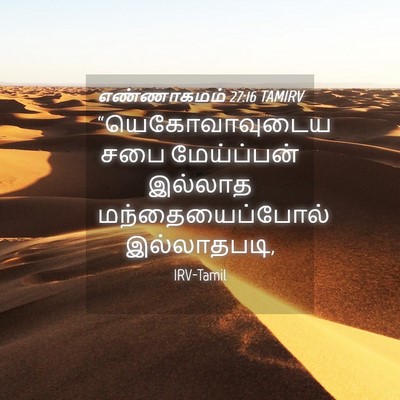 Picture 04 - எண்ணாகமம் 27:16 TAMIRV - “யெகோவாவுடைய சபை - Bible Verse Picture
