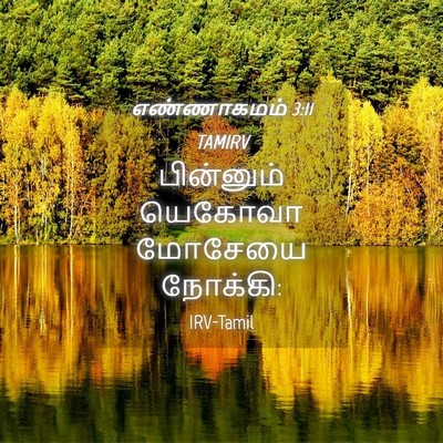 Picture 04 - எண்ணாகமம் 3:11 TAMIRV - பின்னும் யெகோவா - Bible Verse Picture