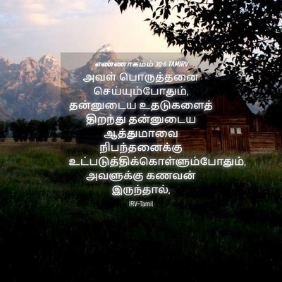 Picture 04 - எண்ணாகமம் 30:6 TAMIRV - அவள் பொருத்தனை - Bible Verse Picture