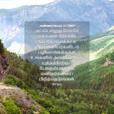 Picture 04 - எண்ணாகமம் 31:3 TAMIRV - அப்பொழுது மோசே - Bible Verse Picture