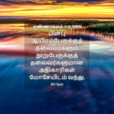 Picture 04 - எண்ணாகமம் 31:48 TAMIRV - பின்பு - Bible Verse Picture
