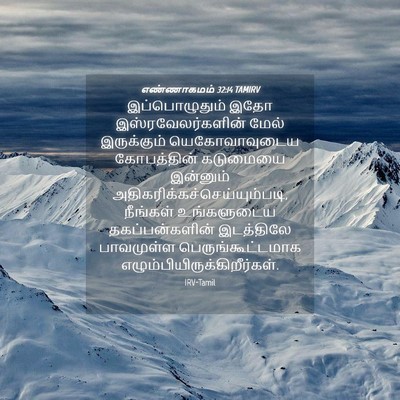 Picture 04 - எண்ணாகமம் 32:14 TAMIRV - இப்பொழுதும் இதோ - Bible Verse Picture