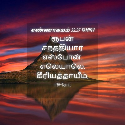 Picture 04 - எண்ணாகமம் 32:37 TAMIRV - ரூபன் சந்ததியார் - Bible Verse Picture