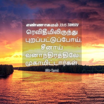 Picture 04 - எண்ணாகமம் 33:15 TAMIRV - ரெவிதீமிலிருந்து - Bible Verse Picture