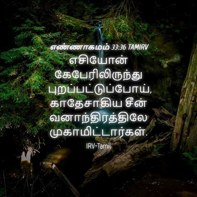 Picture 04 - எண்ணாகமம் 33:36 TAMIRV - எசியோன் - Bible Verse Picture