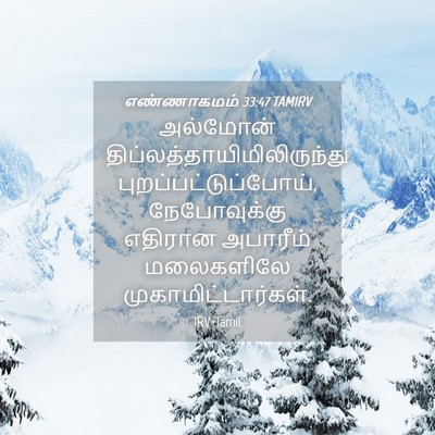 Picture 04 - எண்ணாகமம் 33:47 TAMIRV - அல்மோன் - Bible Verse Picture
