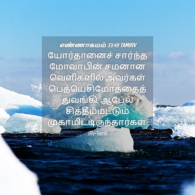 Picture 04 - எண்ணாகமம் 33:49 TAMIRV - யோர்தானைச் - Bible Verse Picture