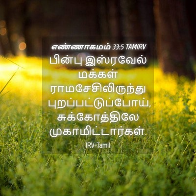 Picture 04 - எண்ணாகமம் 33:5 TAMIRV - பின்பு இஸ்ரவேல் - Bible Verse Picture