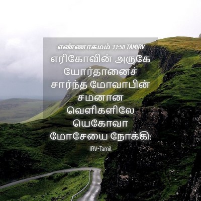 Picture 04 - எண்ணாகமம் 33:50 TAMIRV - எரிகோவின் அருகே - Bible Verse Picture