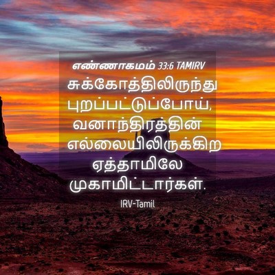 Picture 04 - எண்ணாகமம் 33:6 TAMIRV -  - Bible Verse Picture