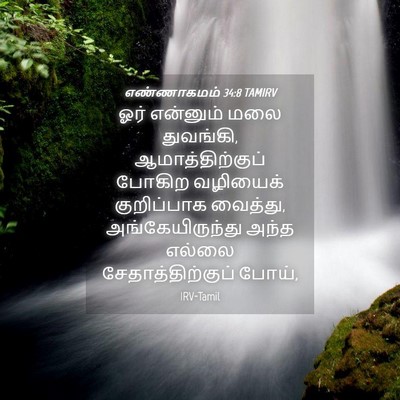 Picture 04 - எண்ணாகமம் 34:8 TAMIRV - ஓர் என்னும் மலை - Bible Verse Picture