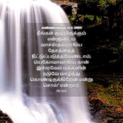 Picture 04 - எண்ணாகமம் 35:34 TAMIRV - நீங்கள் - Bible Verse Picture