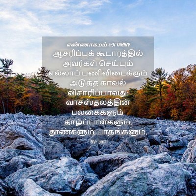 Picture 04 - எண்ணாகமம் 4:31 TAMIRV - ஆசரிப்புக் - Bible Verse Picture