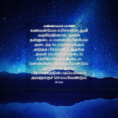 Picture 04 - எண்ணாகமம் 5:30 TAMIRV - கணவன்மேல் - Bible Verse Picture