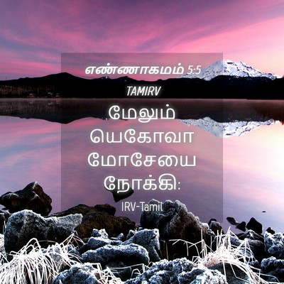 Picture 04 - எண்ணாகமம் 5:5 TAMIRV - மேலும் யெகோவா - Bible Verse Picture