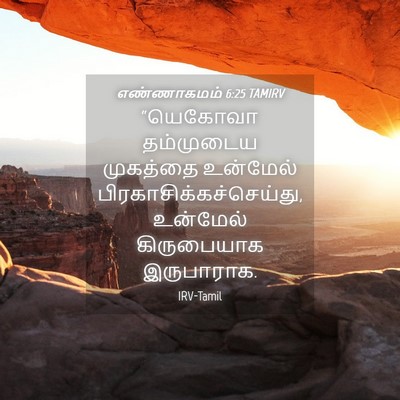Picture 04 - எண்ணாகமம் 6:25 TAMIRV - “யெகோவா தம்முடைய - Bible Verse Picture