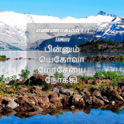 Picture 04 - எண்ணாகமம் 8:23 TAMIRV - பின்னும் யெகோவா - Bible Verse Picture