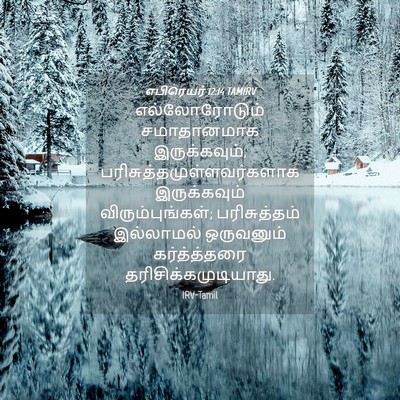 Picture 04 - எபிரெயர் 12:14 TAMIRV - எல்லோரோடும் - Bible Verse Picture