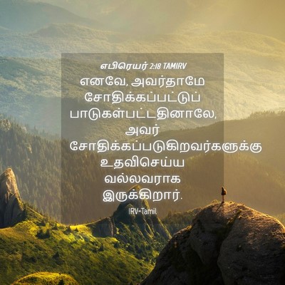 Picture 04 - எபிரெயர் 2:18 TAMIRV - எனவே, அவர்தாமே - Bible Verse Picture