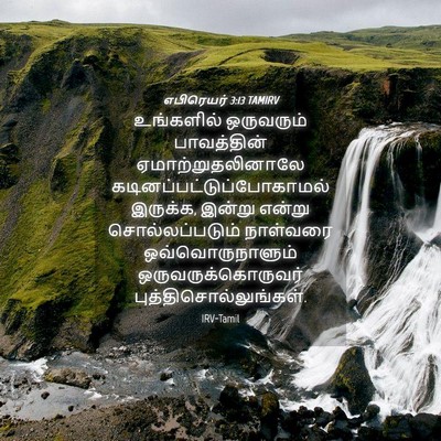 Picture 04 - எபிரெயர் 3:13 TAMIRV - உங்களில் ஒருவரும் - Bible Verse Picture