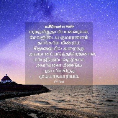 Picture 04 - எபிரெயர் 6:6 TAMIRV -  - Bible Verse Picture