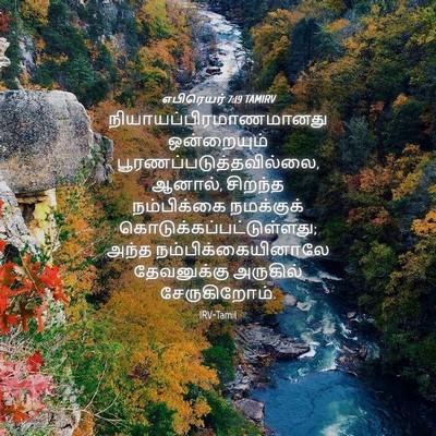 Picture 04 - எபிரெயர் 7:19 TAMIRV -  - Bible Verse Picture