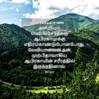 Picture 04 - எபிரெயர் 7:9 TAMIRV - அன்றியும், - Bible Verse Picture