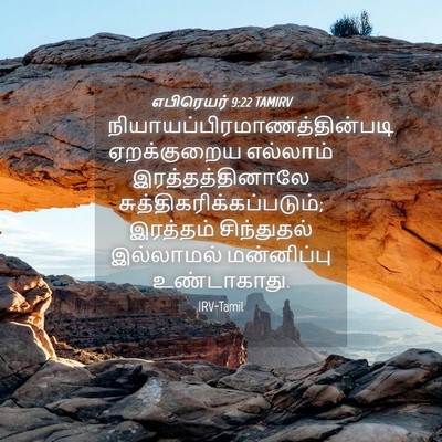 Picture 04 - எபிரெயர் 9:22 TAMIRV -  - Bible Verse Picture