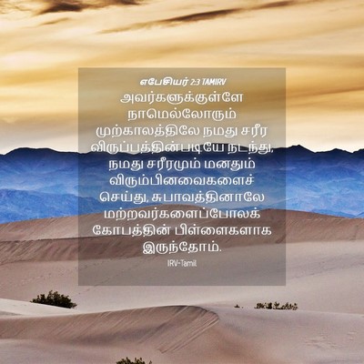 Picture 04 - எபேசியர் 2:3 TAMIRV - அவர்களுக்குள்ளே - Bible Verse Picture