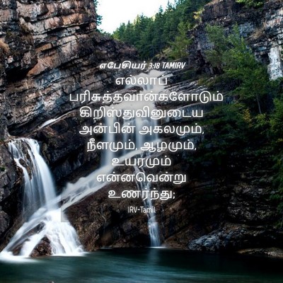 Picture 04 - எபேசியர் 3:18 TAMIRV - எல்லாப் - Bible Verse Picture