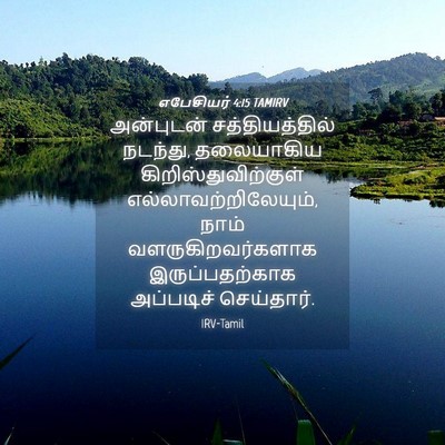 Picture 04 - எபேசியர் 4:15 TAMIRV - அன்புடன் - Bible Verse Picture