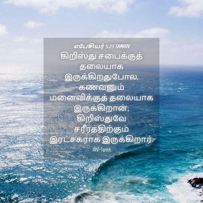 Picture 04 - எபேசியர் 5:23 TAMIRV - கிறிஸ்து - Bible Verse Picture