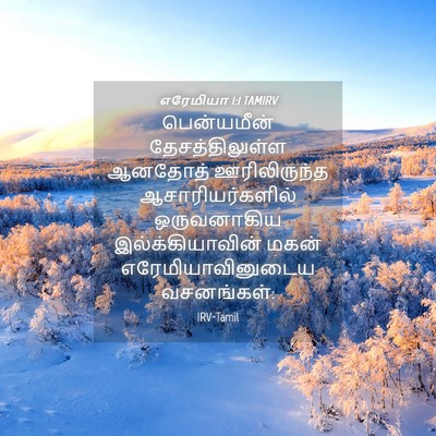 Picture 04 - எரேமியா 1:1 TAMIRV - பென்யமீன் - Bible Verse Picture