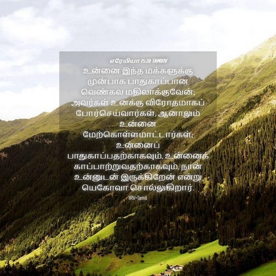Picture 04 - எரேமியா 15:20 TAMIRV - உன்னை இந்த - Bible Verse Picture