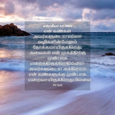 Picture 04 - எரேமியா 16:17 TAMIRV - என் கண்கள் - Bible Verse Picture