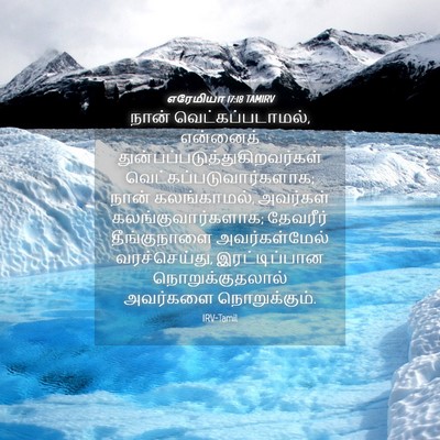 Picture 04 - எரேமியா 17:18 TAMIRV - நான் - Bible Verse Picture