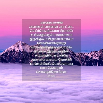 Picture 04 - எரேமியா 23:17 TAMIRV - அவர்கள் என்னை - Bible Verse Picture
