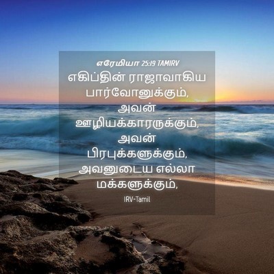 Picture 04 - எரேமியா 25:19 TAMIRV - எகிப்தின் - Bible Verse Picture