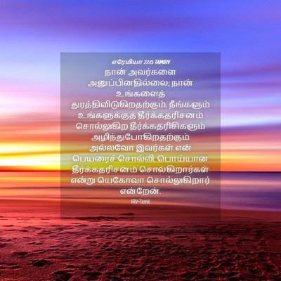 Picture 04 - எரேமியா 27:15 TAMIRV - நான் அவர்களை - Bible Verse Picture