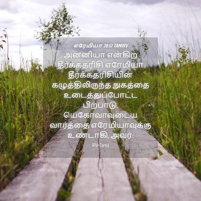 Picture 04 - எரேமியா 28:12 TAMIRV - அனனியா என்கிற - Bible Verse Picture