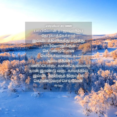 Picture 04 - எரேமியா 28:3 TAMIRV - பாபிலோன் - Bible Verse Picture